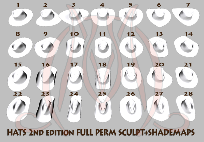 Hats 2nd edition FULL PERM SCULPT+SHADEMAPS
