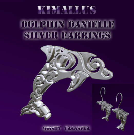 Dolphin Danielle Silver Earrings