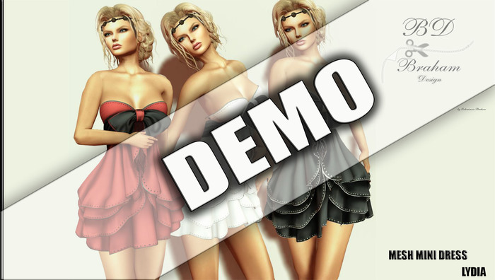 Braham Design DEMO Lydia Mini Dress Mesh