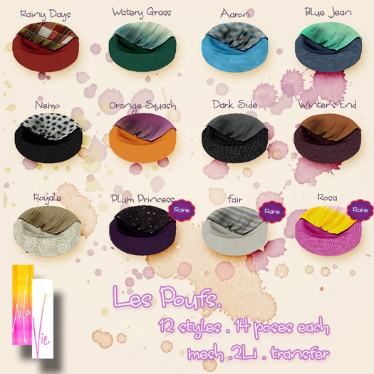 Ma Vie - Les Poufs - Rosa Rare