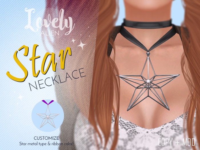 ((LovelyAlien)) Star Necklace Color Change