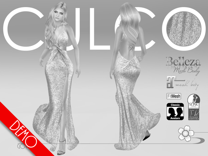 Demo-Culco- Gold Sequin Gown