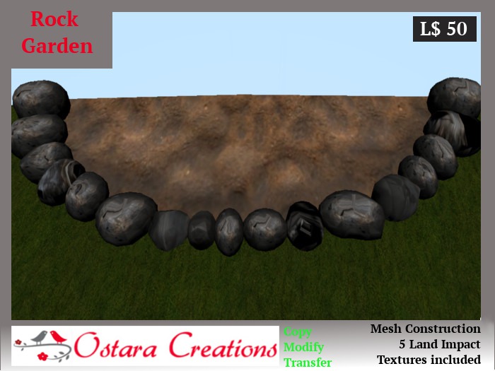 Rock Edged Garden - Full Perms Mesh - 5LI