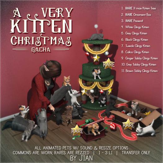 JIAN :: A Very Kitten Christmas - Ornament Box RARE