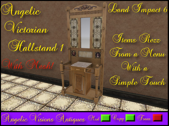 Angelic Victorian Hallstand 1 Boxed RC