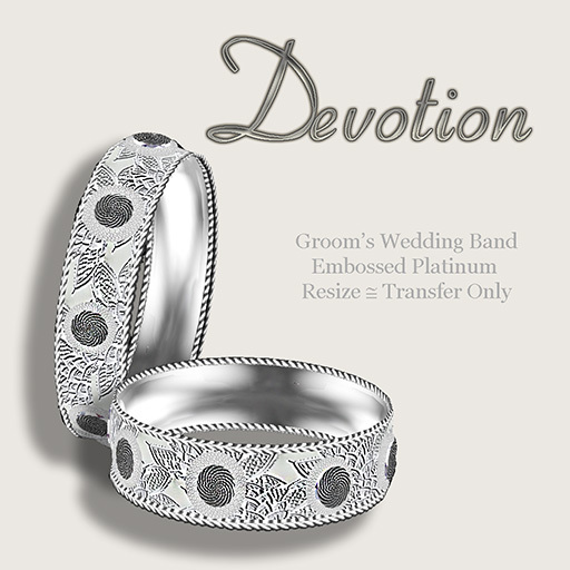 Exquisite Devotion Wedding Set Platinum
