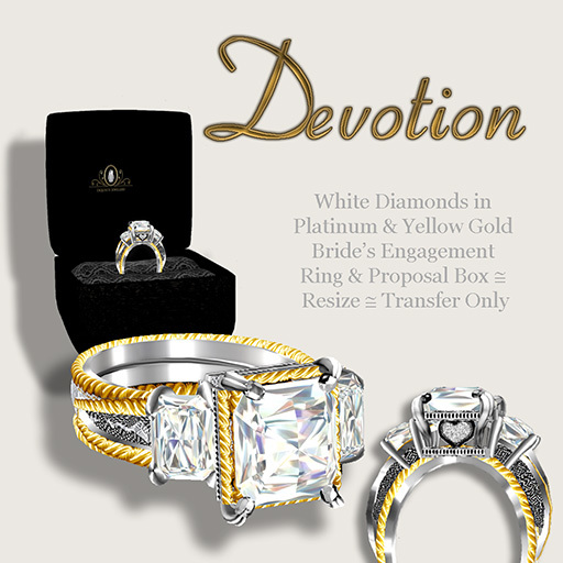 Exquisite Devotion Wedding Set Platinum