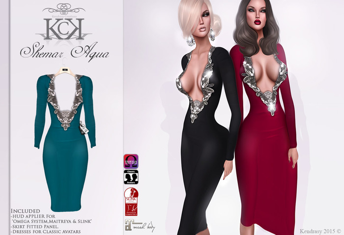 :::KC::: Shemar Dress Aqua