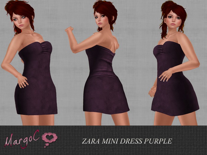 ZARA MINI  DRESS PURPLE- MargoC