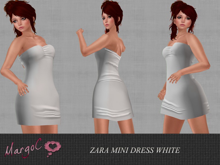 ZARA MINI  DRESS WHITE- MargoC