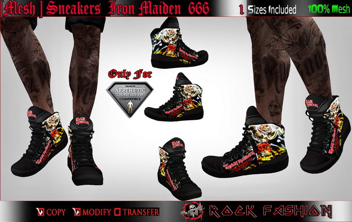 [Mesh ] Sneakers -  Number Of The Beast  666