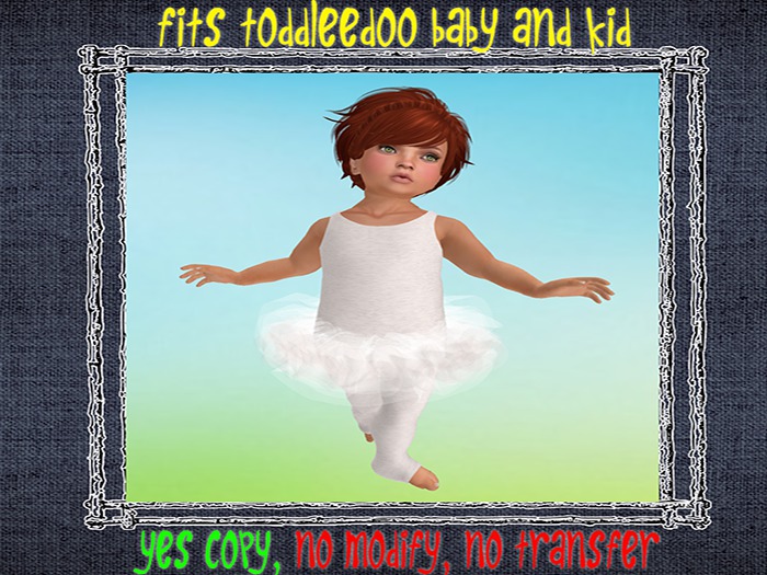 {MM} White Unitard and TuTu