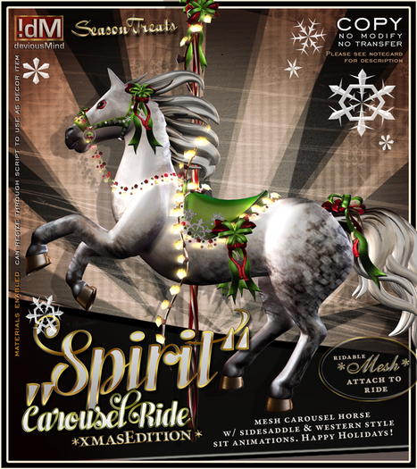 !dM deviousMind CarouselRide "Spirit" **XMAS COLLECTION**