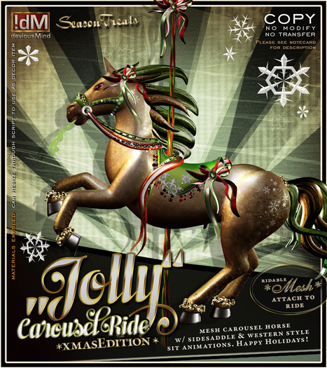 !dM deviousMind CarouselRide "Jolly" **XMAS COLLECTION**
