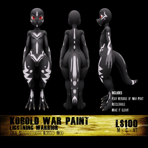 STARVE: Kobold War Paint - Lightning Warrior