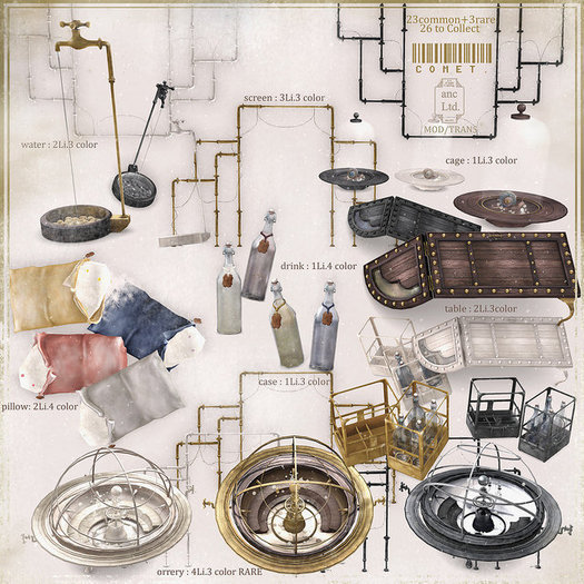 {anc} comet. / water / gold [box]