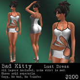 Bad Kitty Lust Dress - White (R)V