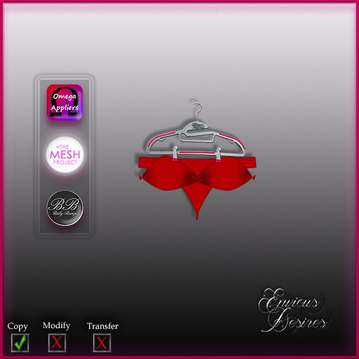 *E.D.* Samantha ~ Red ~ Shopping Tote (Add)