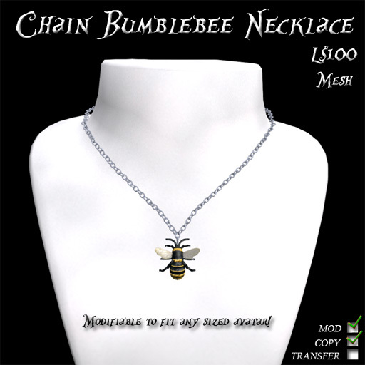 Chain Bumblebee Necklace