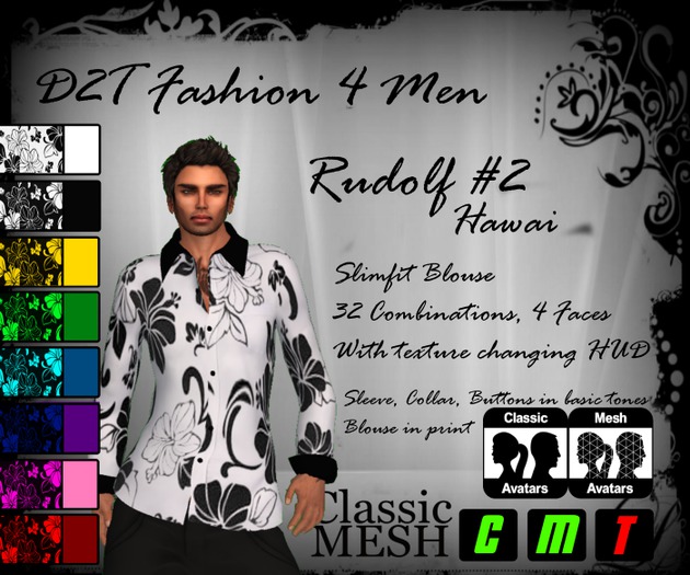 =D2T Fashion 4 Men= Rudolf #2 Hawai *Mesh* [add2unpack]