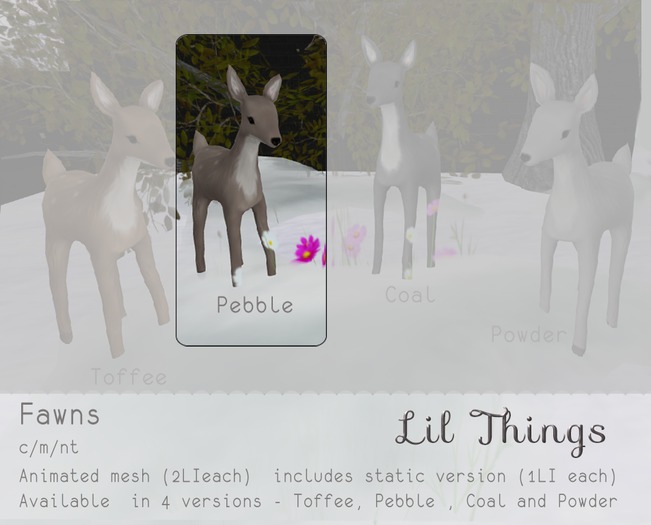 .:Lil Things:. Fawn - Pebble - Boxed