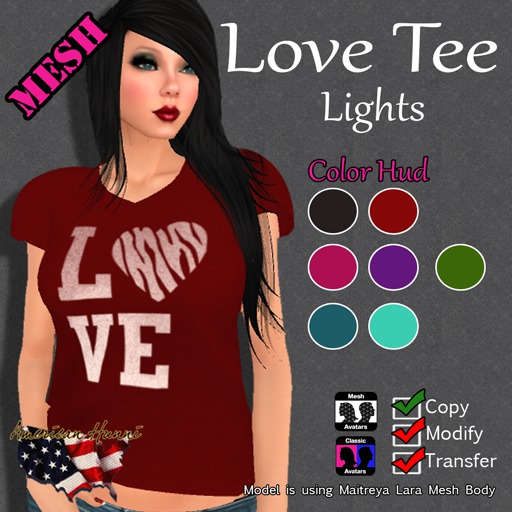 .::AH::. Love Tees -Lights-