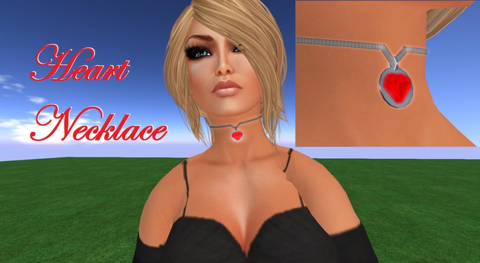 Heart Choker Necklace - Any Color Any Size