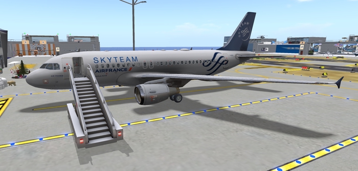 D-318 _ Air France SkyTeam Livery A-318 (Boxed)