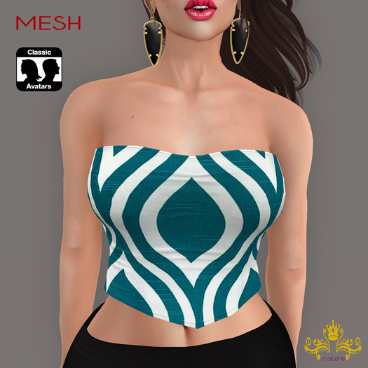 {M.S}Top Ariana Geometric Collection 3  - Mesh