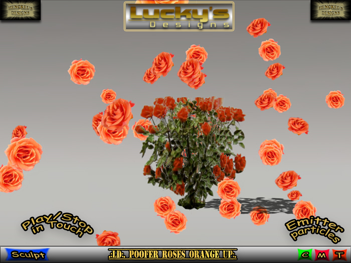 .:LD:. Poofer Roses Orange Up:.
