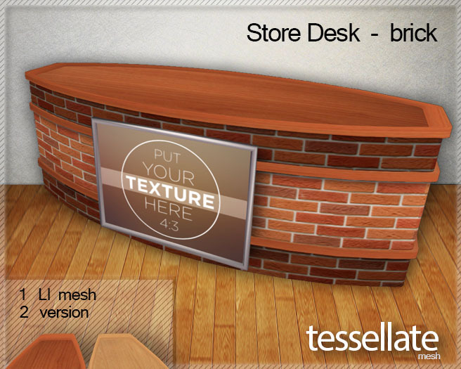 Tessellate - Store Desk  -  Brick