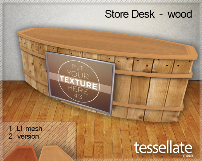 Tessellate - Store Desk  -  Wood