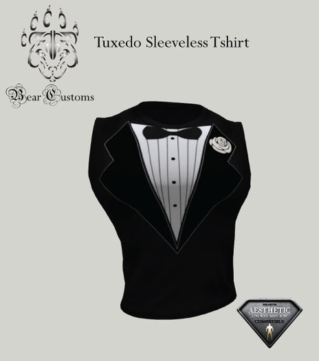 Tuxedo Sleeveless Tshirt