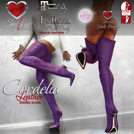 Similar Cordelia Boots Lth Violet
