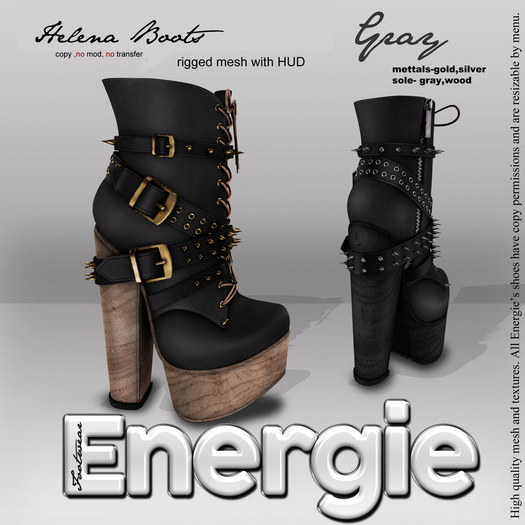 ..::Energie ::.. Helena Boots Gray BAG