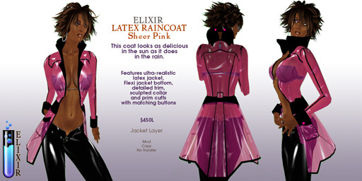 ELIXIR Latex Raincoat-CLear-[OMEGA UPDATED]