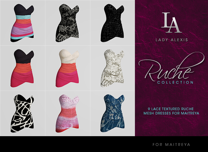 Lady Alexis: Ruche Dress Fat Pack