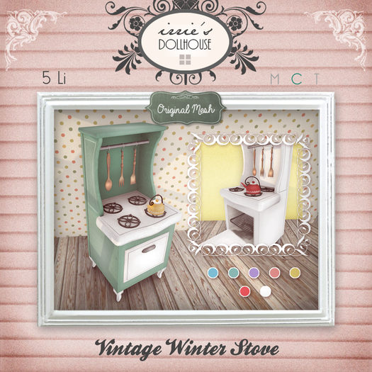 i { DH } Vintage Winter Stove w/ Color HUD