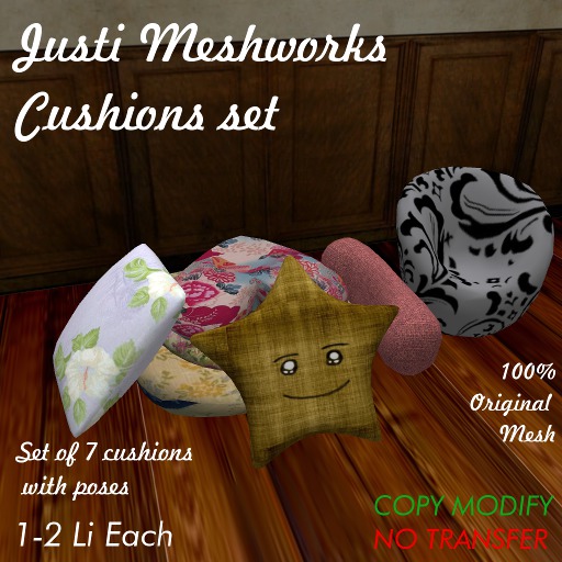 Justi Cushions set (boxed)