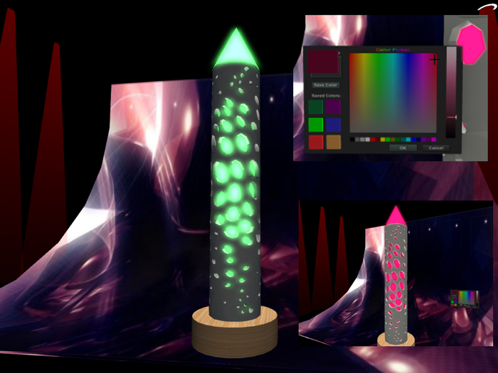 .::S:M::. Avantgarde Luster Lamp with Colorchanger