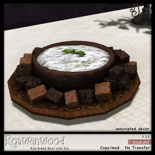 {RW} Rye Bread Bowl with Dip Set