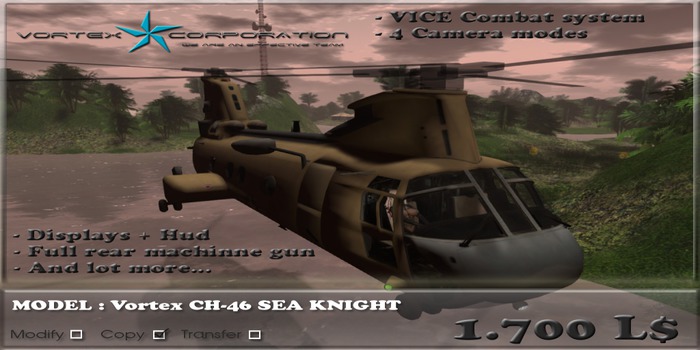 BOX Vortex Huey UH-1N -  BLACK