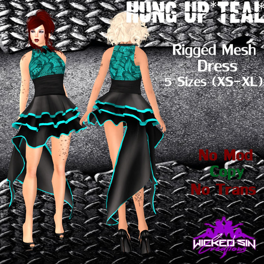 ^WSC^ Hung Up *Teal* {Mesh}