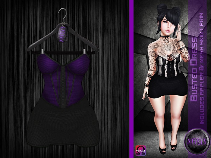 [N] BOX Busted Dress blk