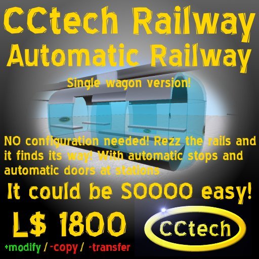 CCtech Suspension Railway - No copy version - Automatic Railway System - Train System