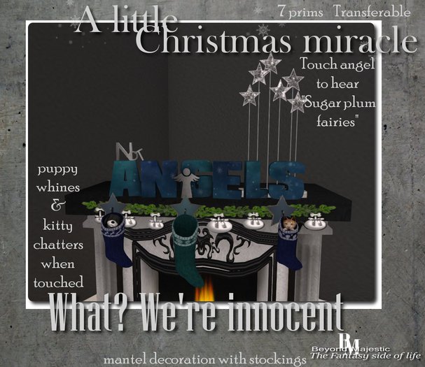 BM {Deco} A little Christmas miracle:What? We're innocent! {Boxed}