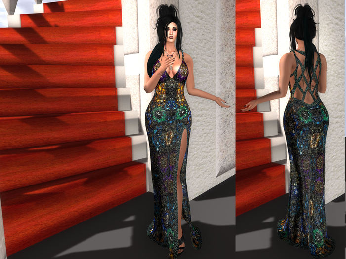 Long Gown - Beaded - Eastern Elegance
