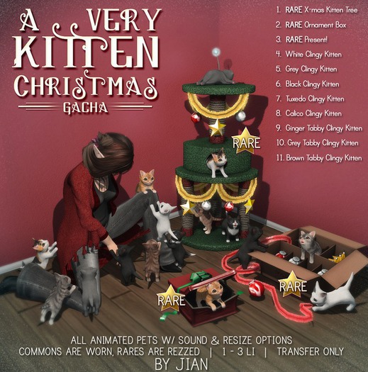 JIAN :: A Very Kitten Christmas - Ginger Tabby (BOX)