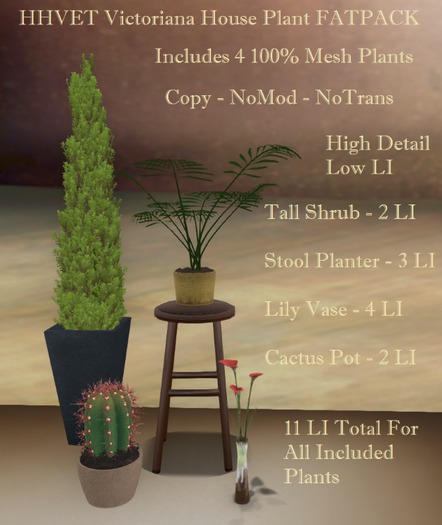 HHVET Victoriana- House Plant FATPACK