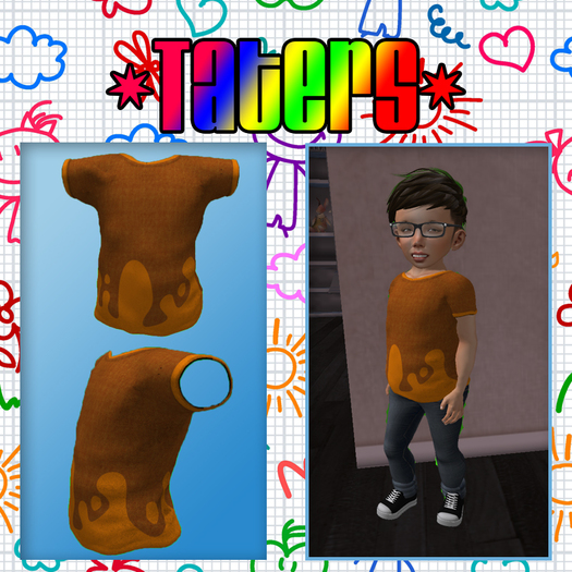 *Taters* Orange Paint Shirt